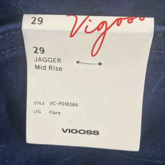 Vigoss Dark Blue Flare Jeans - Picture 5 of 5